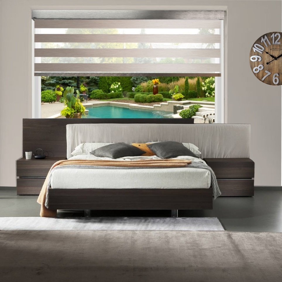HEWO duo rolgordijn darkness-wide verduisterend l.taupe product afbeelding